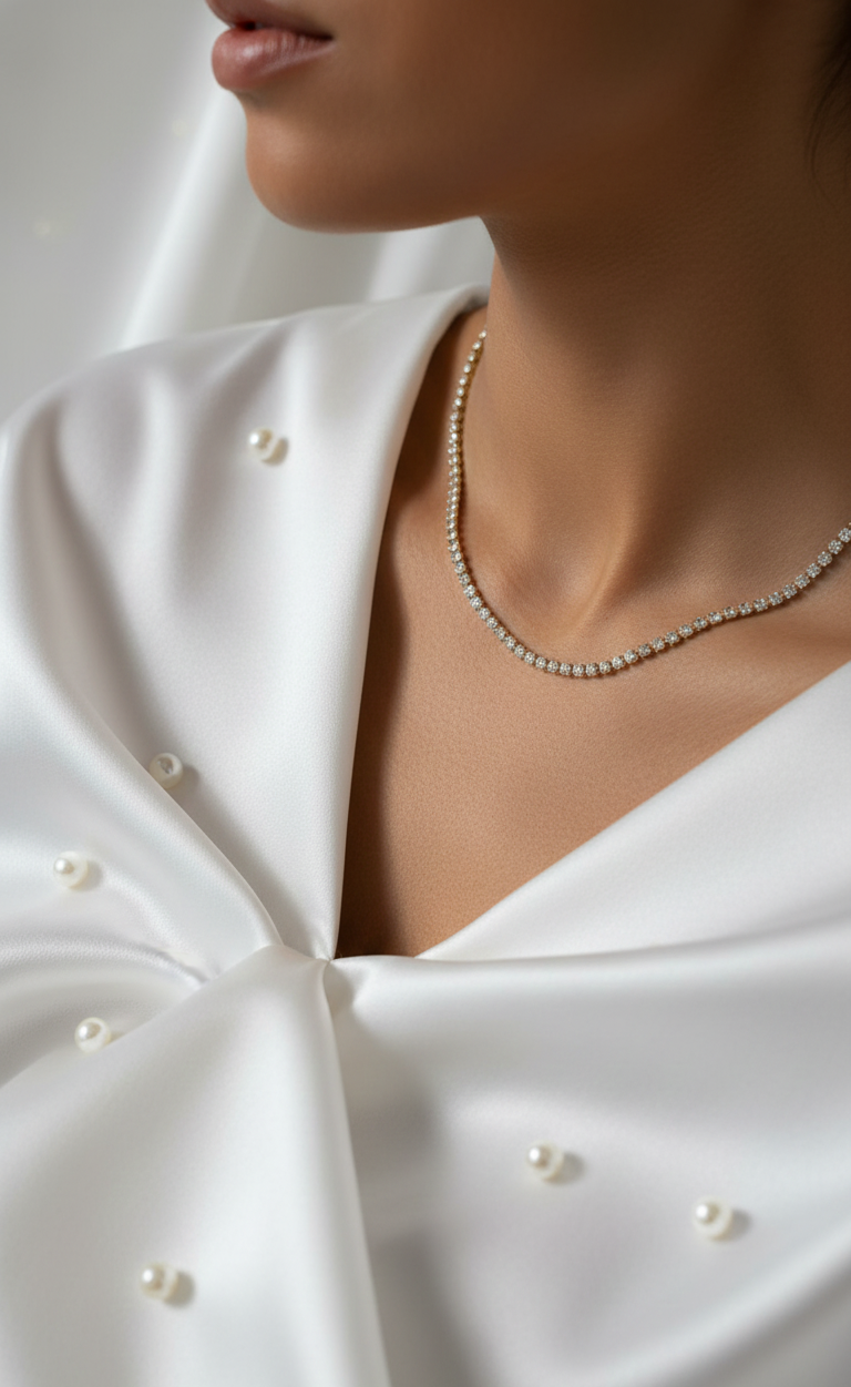 Sunstone Tennis Necklace